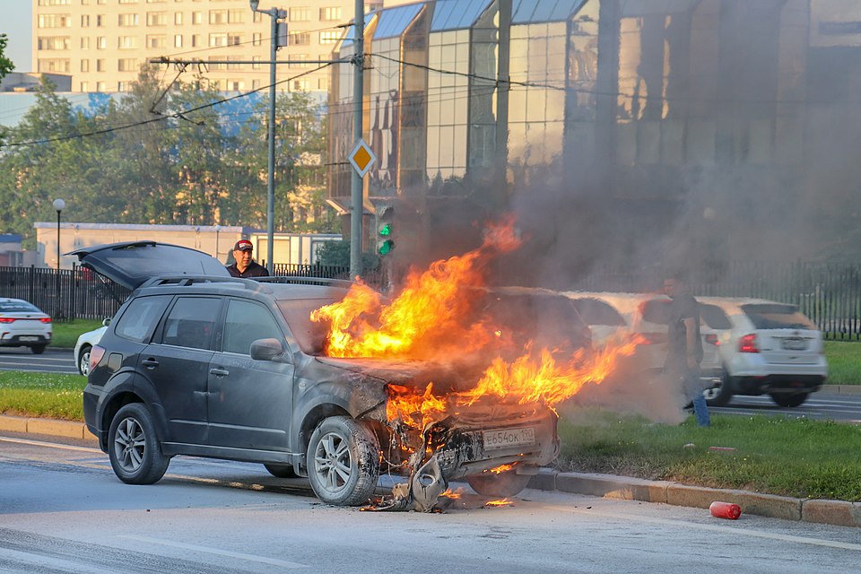 Pożary samochodów przyczyny