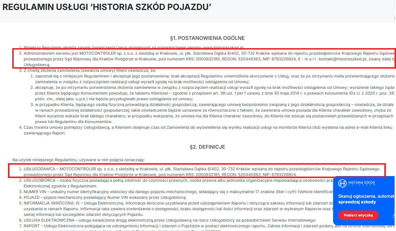 rzetelna strona darmowy VIN