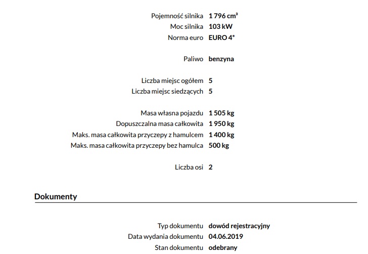 sprawdzenie auta po vin za darmo