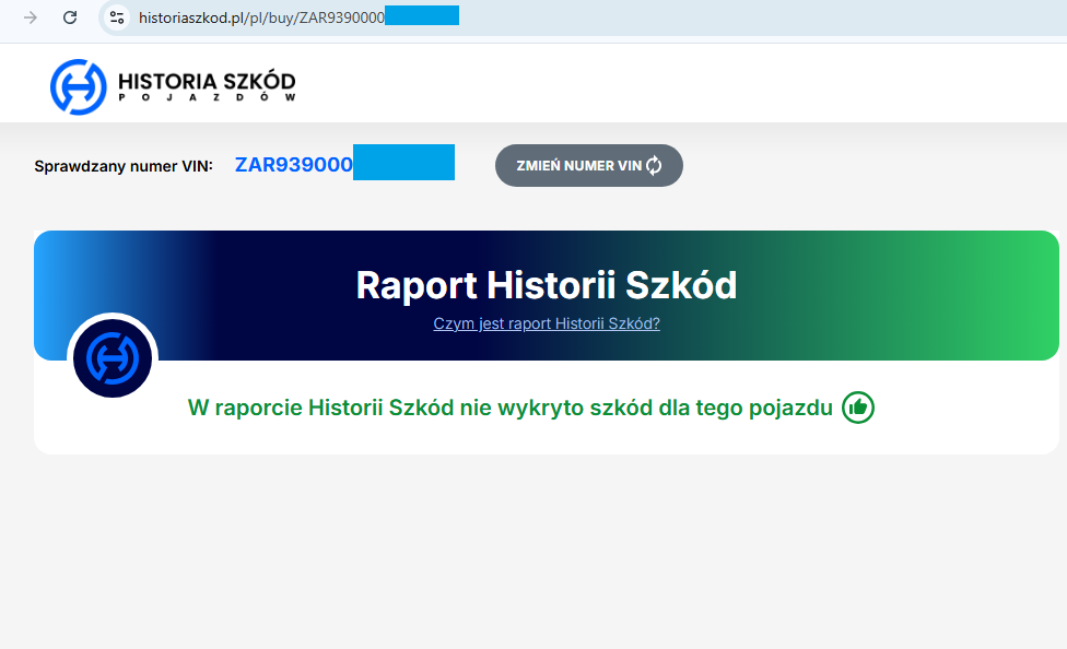 sprawdzenie auta po vin za darmo