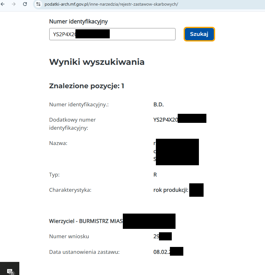 zastaw bankowy na samochód